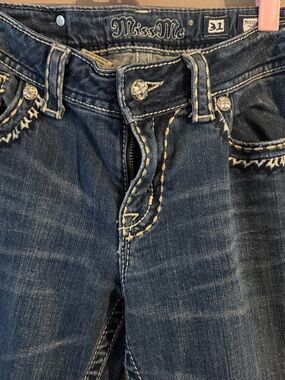 Miss Me Dark Blue Bootcut Jeans 31x35